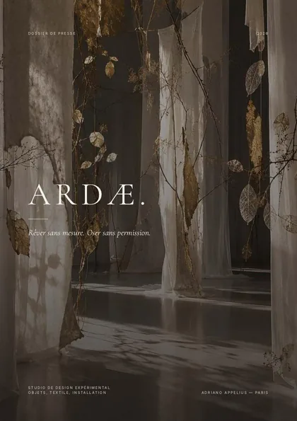 Couverture du dossier de presse ARDÆ.